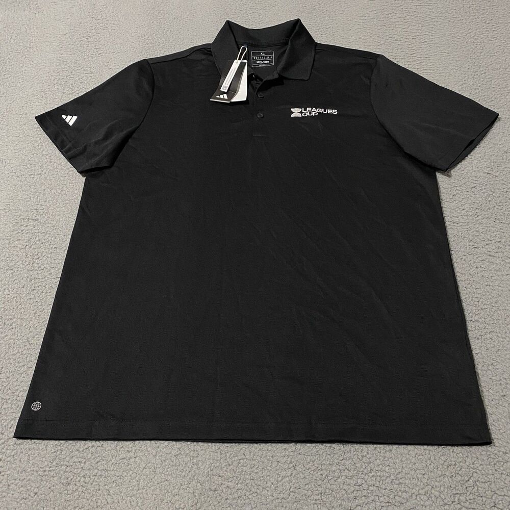 Leagues Cup Polo Shirt Adidas Men XL Black Soccer MLS Liga MX Employee Golf NEW